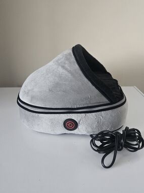 Homedics Gray and Black Foot Massager with Heat Power Button